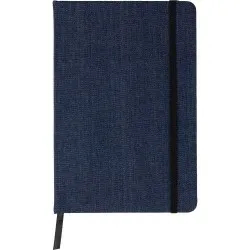 Carnet A5 personnalisé en denim - Alfred, idéal pour vos notes pas cher Matières : polyester Taille textile : XXL Couleurs : ble 2