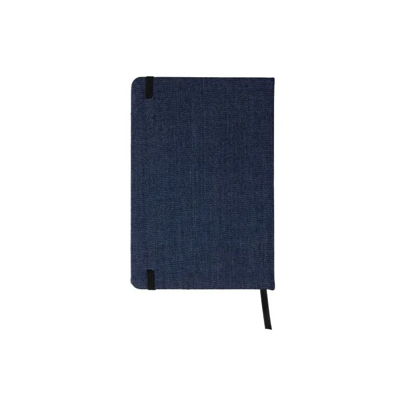 Carnet A5 personnalisé en denim - Alfred, idéal pour vos notes pas cher Matières : polyester Taille textile : XXL Couleurs : ble