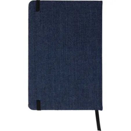Carnet A5 personnalisé en denim - Alfred, idéal pour vos notes pas cher Matières : polyester Taille textile : XXL Couleurs : ble