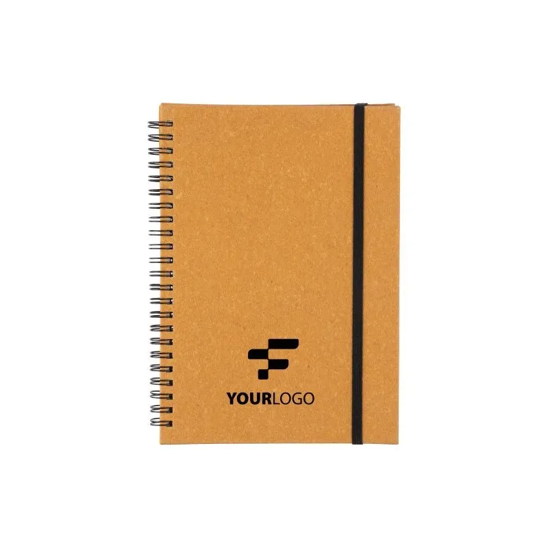 Carnet personnalisé A5 en cuir recyclé écologique - Egon Matières : polyester Taille textile : XXL Couleurs : rouge livraison ex