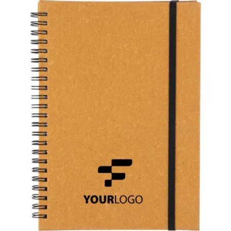 Carnet personnalisé A5 en cuir recyclé écologique - Egon Matières : polyester Taille textile : XXL Couleurs : rouge livraison ex