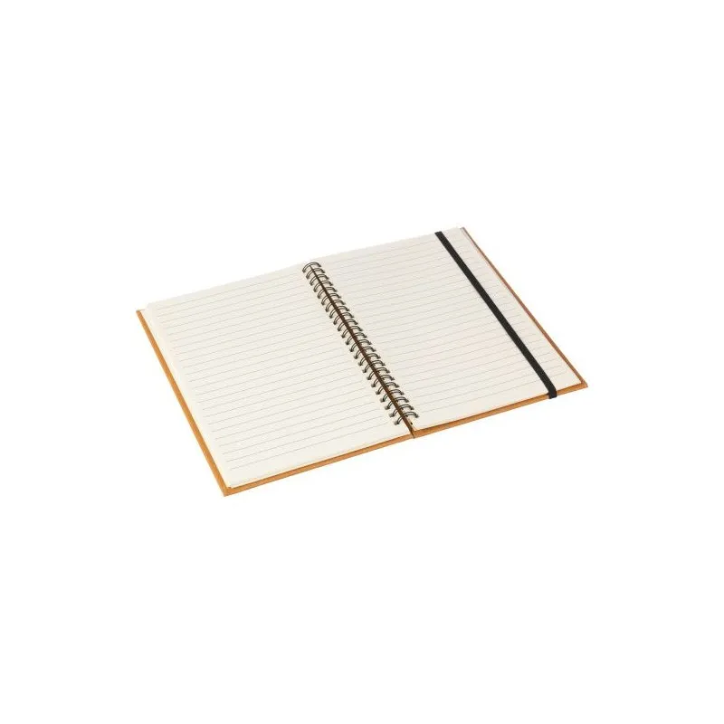 Carnet personnalisé A5 en cuir recyclé écologique - Egon Matières : polyester Taille textile : L Couleurs : jaune personnalisati