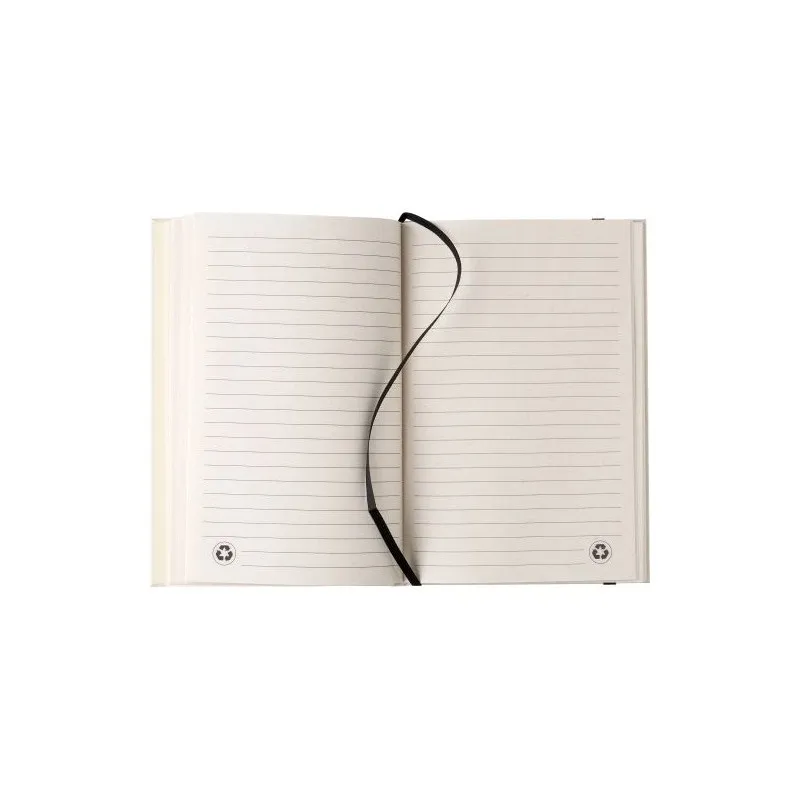 Carnet A5 écologique en carton recyclé personnalisé Hudson Matières : polyester Taille textile : S Couleurs : bleu cadeau entrep