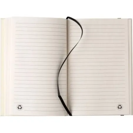 Carnet A5 écologique en carton recyclé personnalisé Hudson Matières : polyester Taille textile : S Couleurs : bleu cadeau entrep