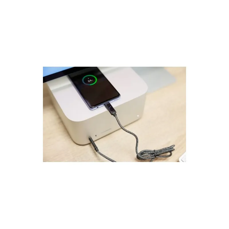 Câble de charge personnalisé en nylon 100W Gerd Matières : polyester Taille textile : S Couleurs : rouge livraison express 24h 4