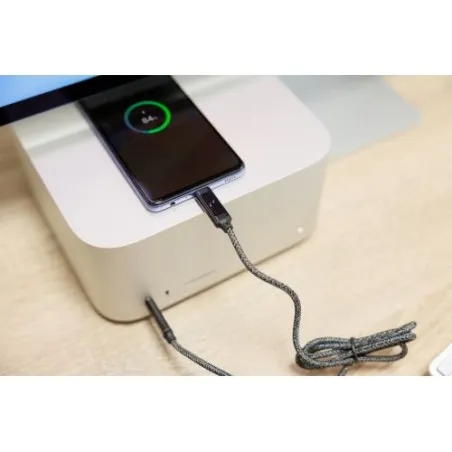 Câble de charge personnalisé en nylon 100W Gerd Matières : polyester Taille textile : S Couleurs : rouge livraison express 24h 4