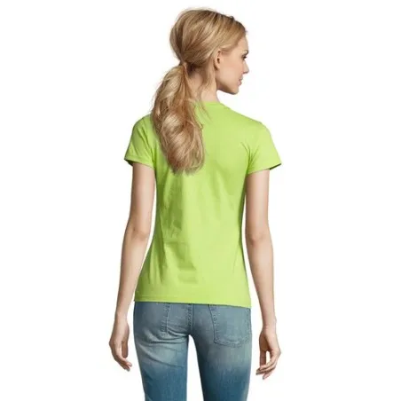 T-Shirt Femme Personnalisé 190g Confort et Style - Imperial Women Matières : coton Taille textile : XXL Couleurs : orange impres