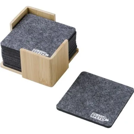 Sous-verre en feutre rPET Lawrence - Écologique & Chic