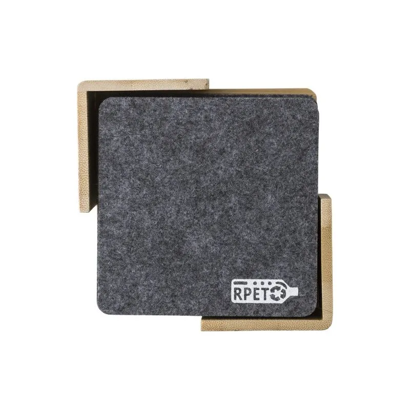 Sous-verre en feutre rPET Lawrence - Écologique & Chic