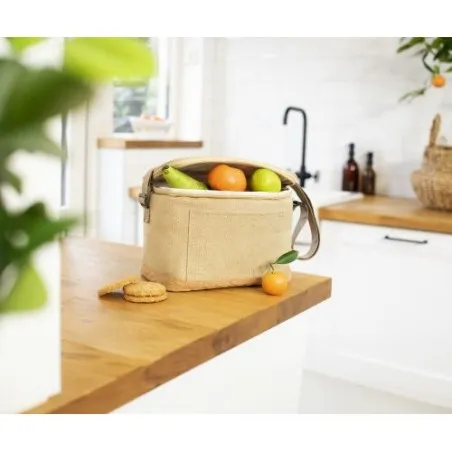 Sac isotherme écologique en polyester rPET - Sage Matières : polyester Taille textile : L Couleurs : rouge marquage laser ultra 