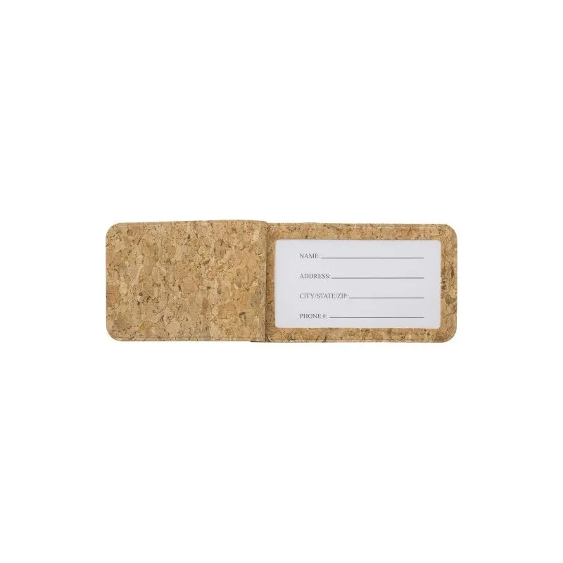 Porte-étiquette personnalisable en liège pour valise - Makai Matières : polyester Taille textile : XL Couleurs : rouge goodies p