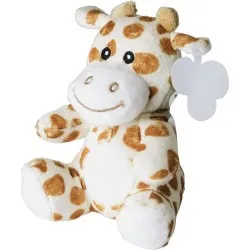 Peluche écologique 'Girafe' en polyester - Naomi, idée cadeau unique personnalisée Matières : polyester Taille textile : M Coule
