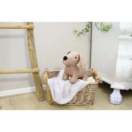 Peluche Côtière Personnalisée 'Chien' en Polyester - Liza Matières : polyester Taille textile : M Couleurs : fuchsia marquage la