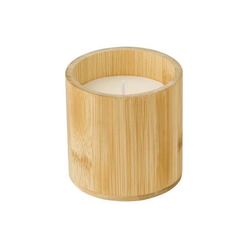 Bougie écologique personnalisée dans un contenant en bambou - Eli Matières : polyester Taille textile : XL Couleurs : bleu goodi