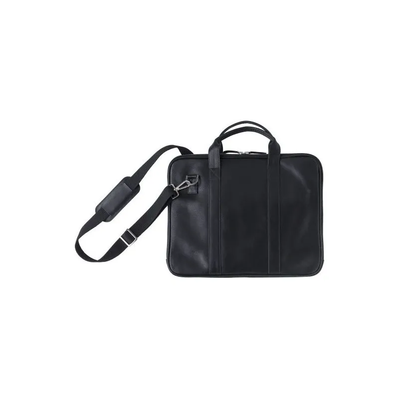 Sacoche en cuir personnalisée pour ordinateur portable - Michael Matières : polyester Taille textile : M Couleurs : vert