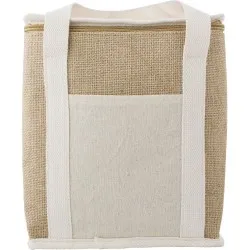 Sac isotherme écologique en jute personnalisé - Raveena, idéal pour vos sorties Matières : polyester Taille textile : XL Couleur