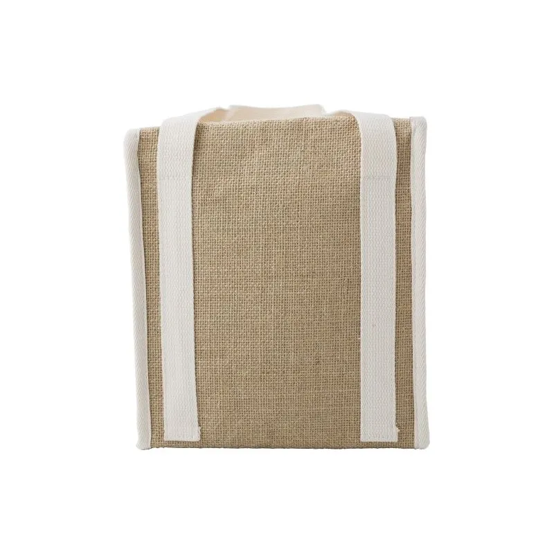 Sac isotherme écologique en jute personnalisé - Raveena, idéal pour vos sorties Matières : polyester Taille textile : XL Couleur