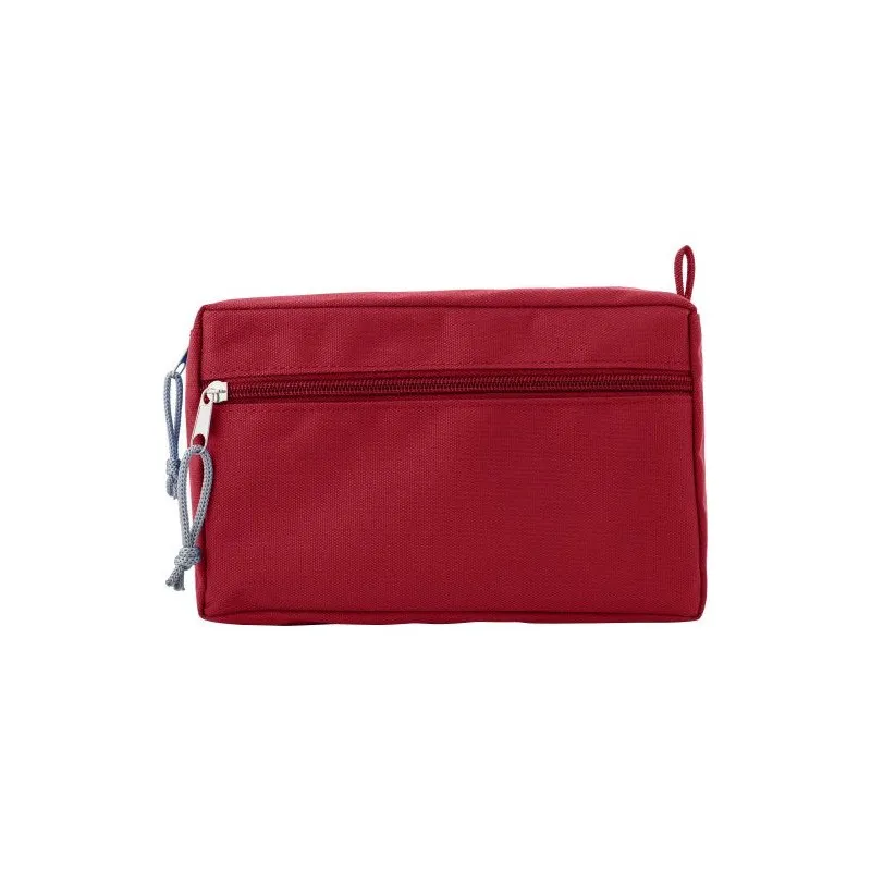 Trousse de toilette écologique en rPET personnalisée - Natasha Matières : polyester Taille textile : XL Couleurs : orange cadeau