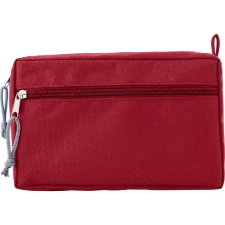 Trousse de toilette écologique en rPET personnalisée - Natasha Matières : polyester Taille textile : XL Couleurs : orange cadeau