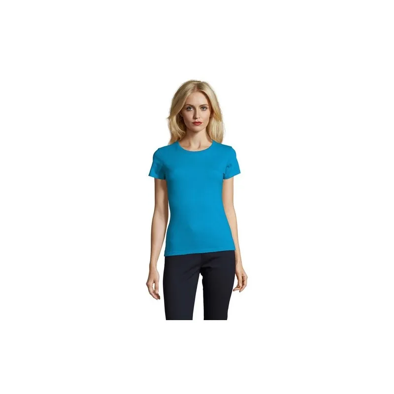 T-Shirt Femme Personnalisé 190g Confort et Style - Imperial Women Matières : coton Taille textile : XL Couleurs : rouge personna