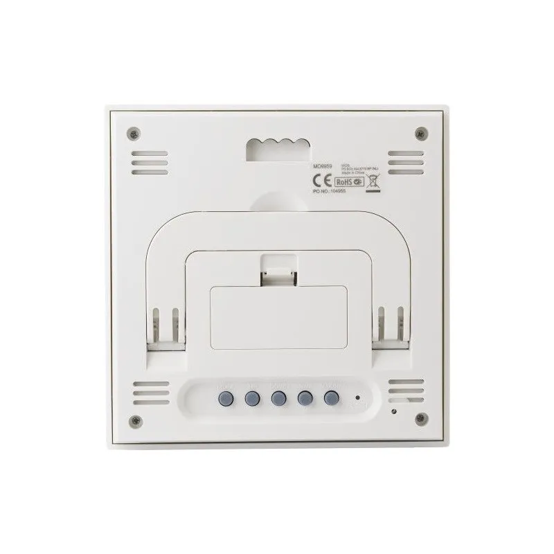 Station Météo Écologique en Bambou - Lia Matières : polyester Taille textile : M Couleurs : blanc cadeau entreprise pas cher