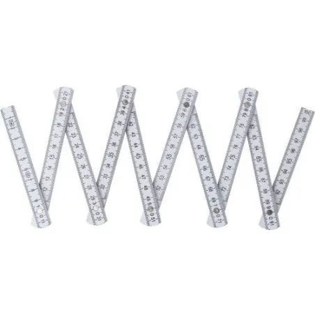 Mètre-pliant en plastique d'1 m - Leon