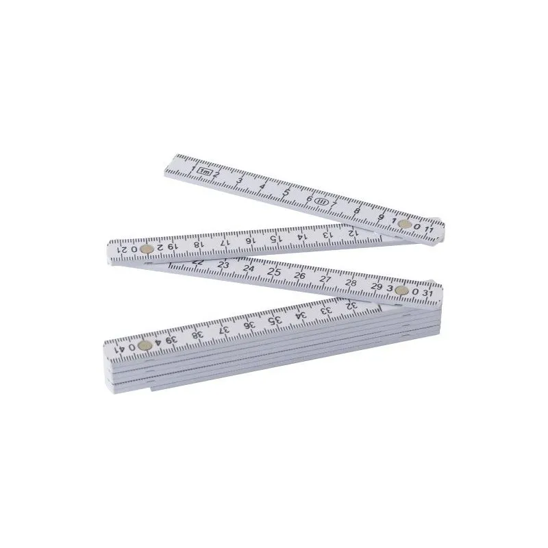 Mètre-pliant en plastique d'1 m - Leon