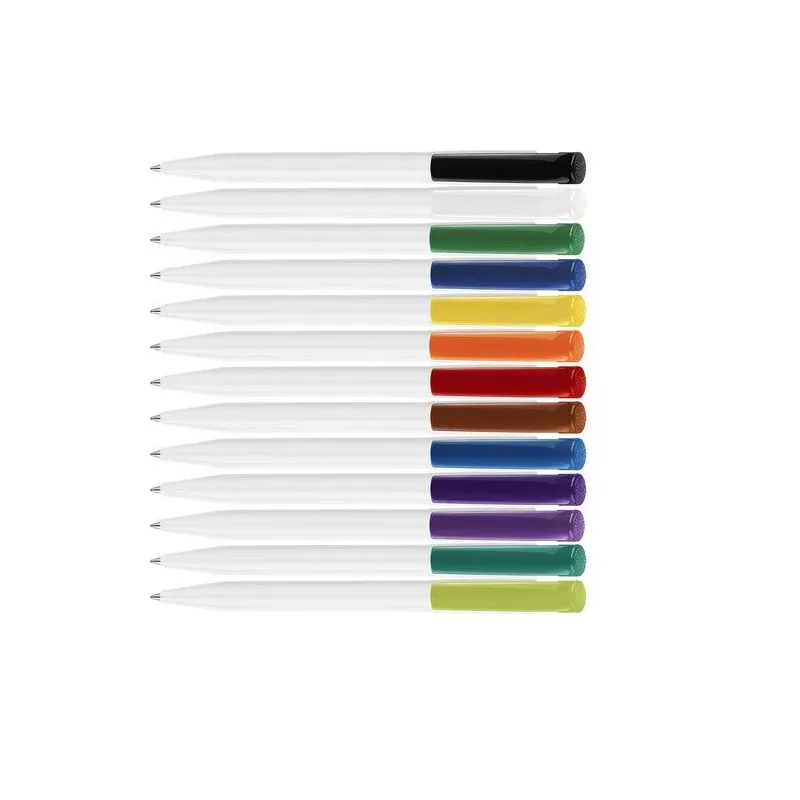 Stylo à bille personnalisé en ABS - S45, cadeau d'entreprise Couleurs : jaune objet publicitaire robuste