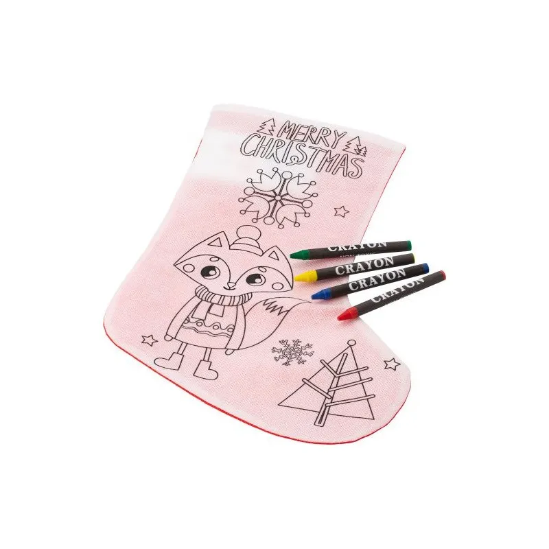 Chaussette de Noël à Colorier Jasleen