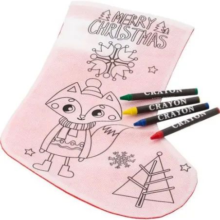 Chaussette de Noël à Colorier Jasleen