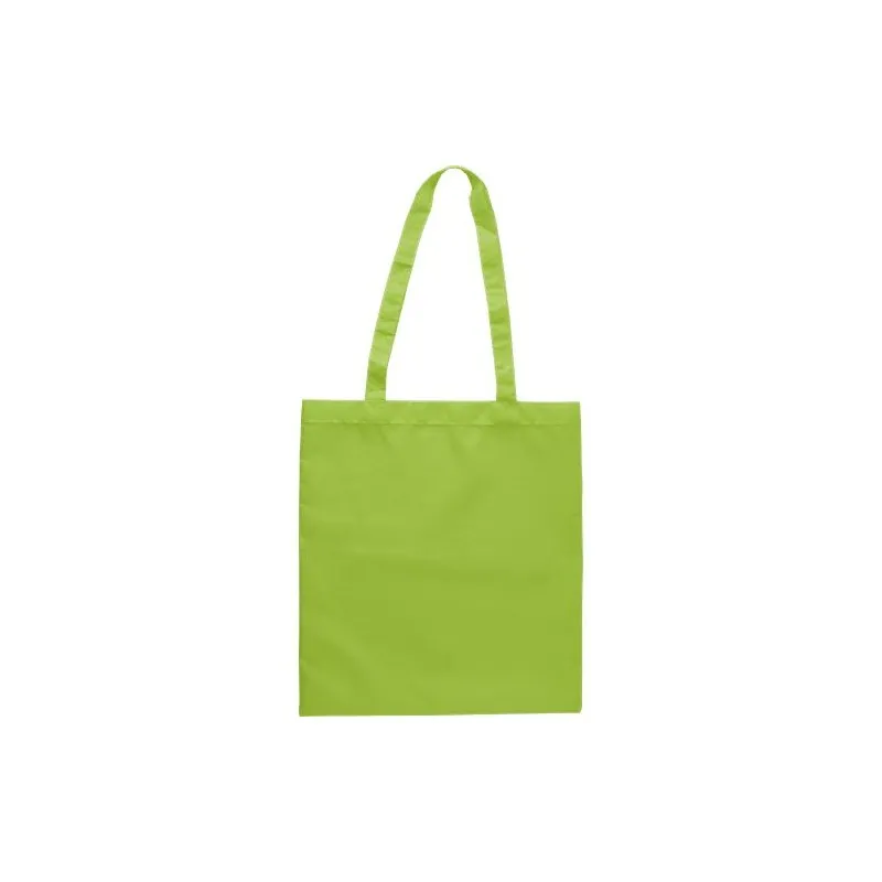 Sac shopping personnalisé en rPET écologique Anaya Matières : microfibre Couleurs : jaune personnalisable avec votre logo