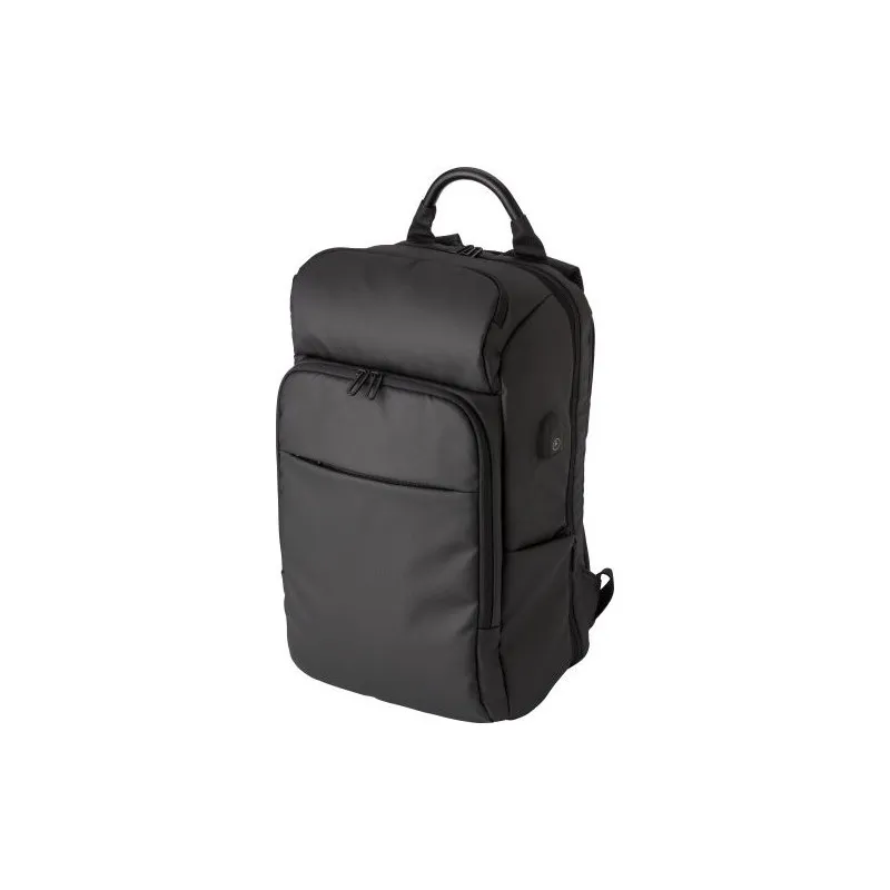 Sac à dos écologique porte-ordinateur en PU personnalisé USB Rishi Matières : polypropylène (PP) Couleurs : rouge goodies public