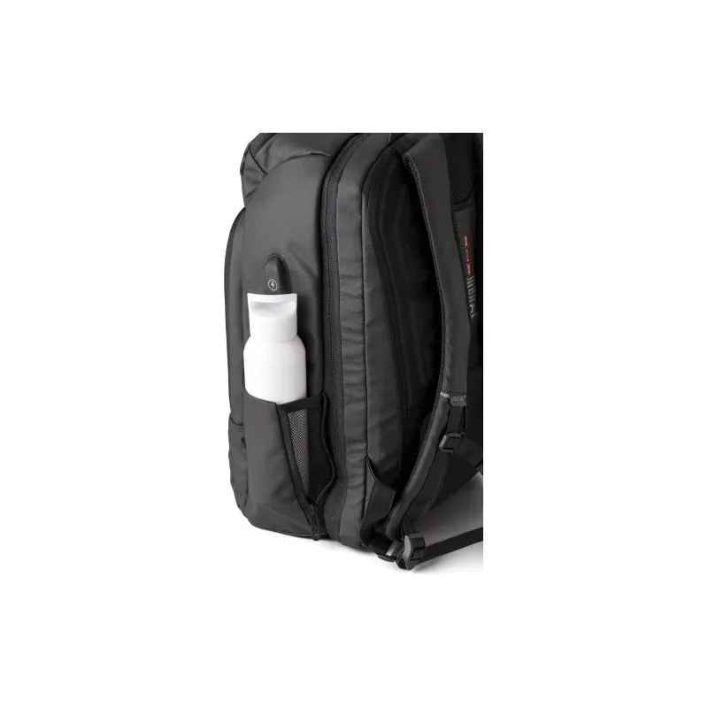 Sac à dos écologique porte-ordinateur en PU personnalisé USB Rishi Matières : polypropylène (PP) Couleurs : rouge livraison expr