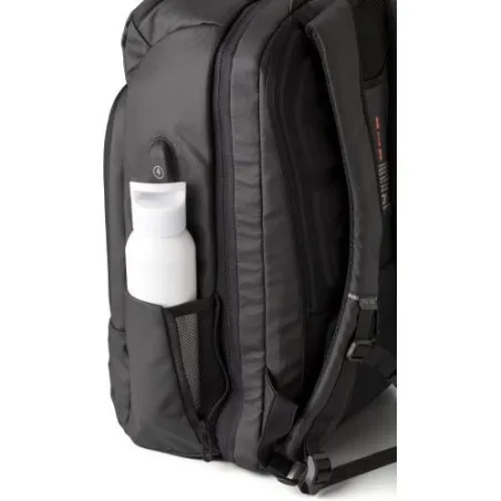 Sac à dos écologique porte-ordinateur en PU personnalisé USB Rishi Matières : polypropylène (PP) Couleurs : rouge livraison expr