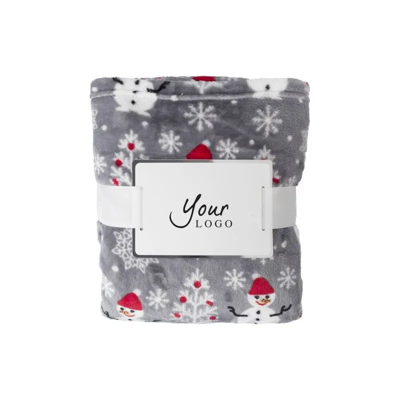 Couverture personnalisée en polyester de 260 g/m² - Michelle Matières : polyester Taille textile : XL Couleurs : rouge goodies p