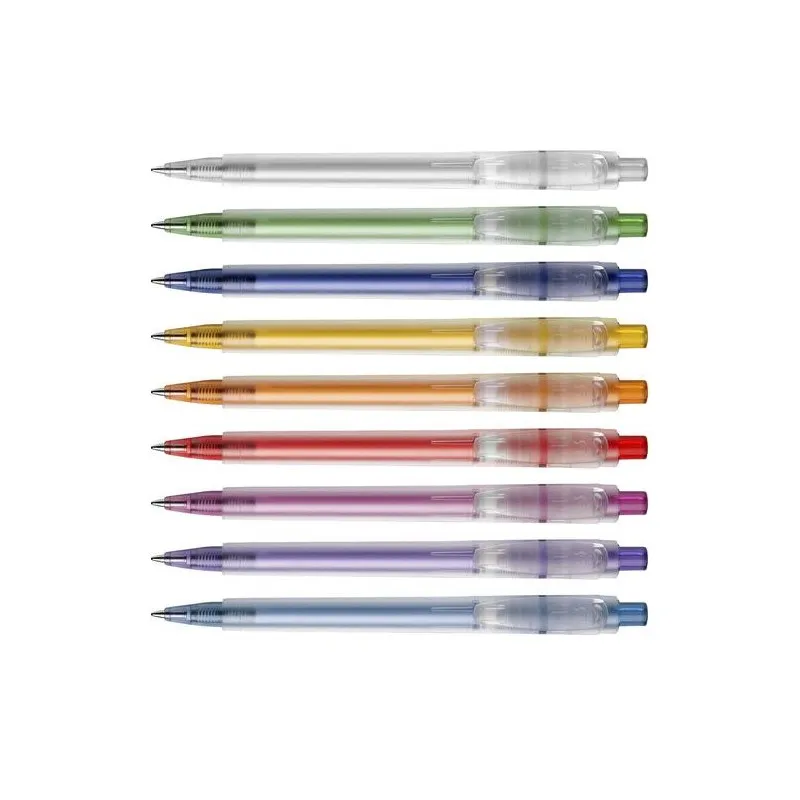 Stylo bille personnalisé en plastique givré Baron Matières : polyester Taille textile : S Couleurs : noir cadeau affaires élégan