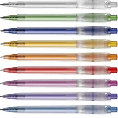 Stylo bille personnalisé en plastique givré Baron Matières : polyester Taille textile : M Couleurs : rouge goodies personnalisé 