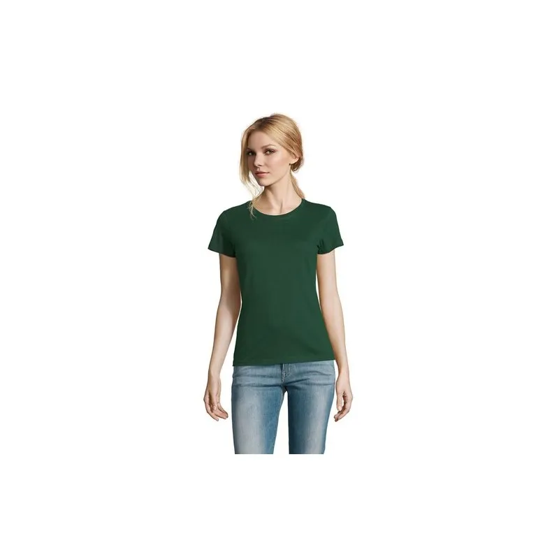 T-Shirt Femme Personnalisé 190g Confort et Style - Imperial Women Matières : coton Taille textile : L Couleurs : écru cadeau cli