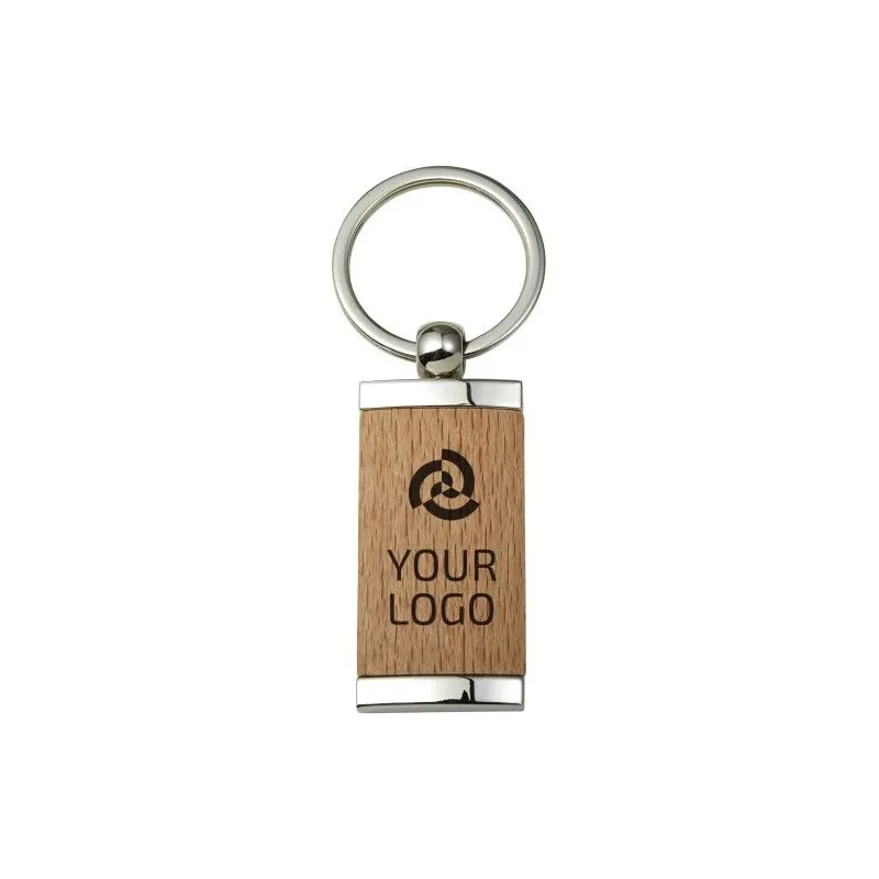 Porte-clés Personnalisé en Bois et Métal - Jennie Matières : polypropylène (PP) Couleurs : fuchsia goodies publicitaire événemen