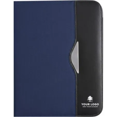 Conférencier A4 personnalisé en polyester 600D - Ivo Couleurs : rouge objet promotionnel éco-responsable