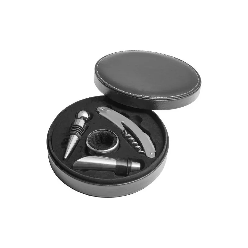 Set personnalisé de 4 pièces à vin - Jeremy Couleurs : blanc goodies publicitaire événementiel