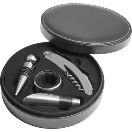 Set personnalisé de 4 pièces à vin - Jeremy Couleurs : blanc goodies publicitaire événementiel