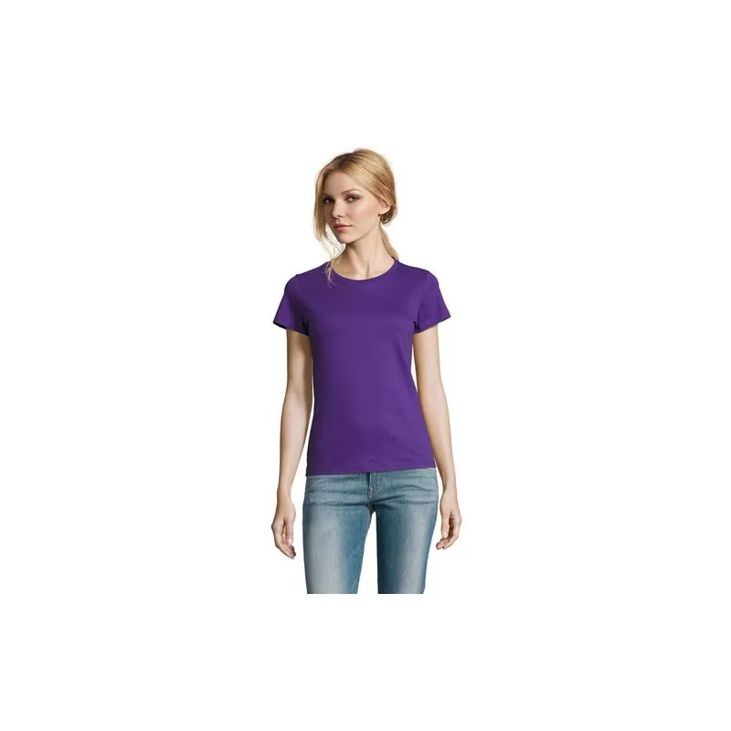 T-Shirt Femme Personnalisé 190g Confort et Style - Imperial Women Matières : coton Taille textile : S Couleurs : rose bonbon cad