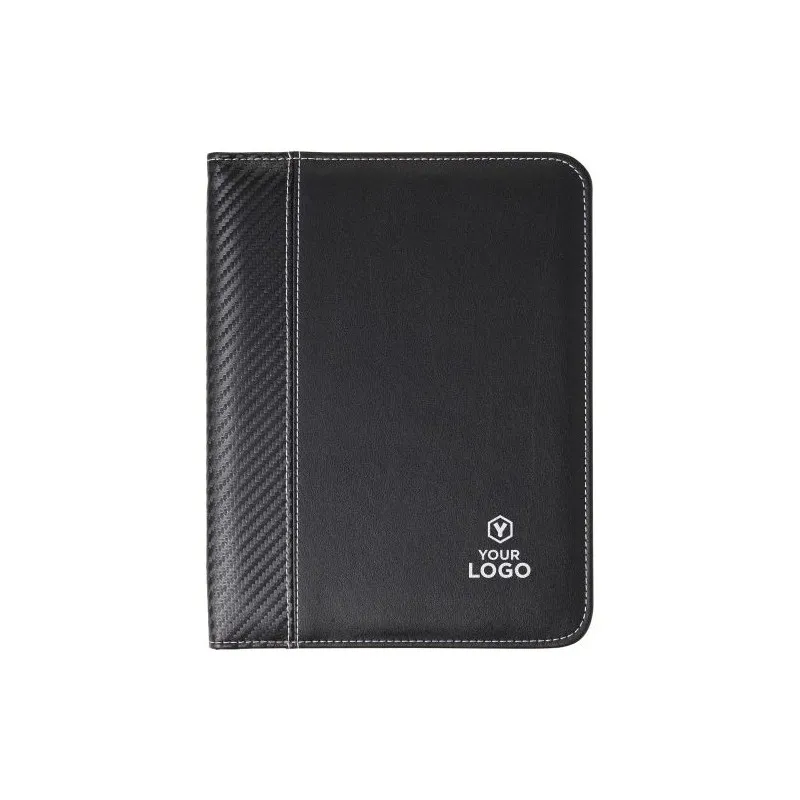 Conférencier zippé personnalisé en PU A5 Therese Matières : polyester Taille textile : M Couleurs : jaune goodies publicitaire é