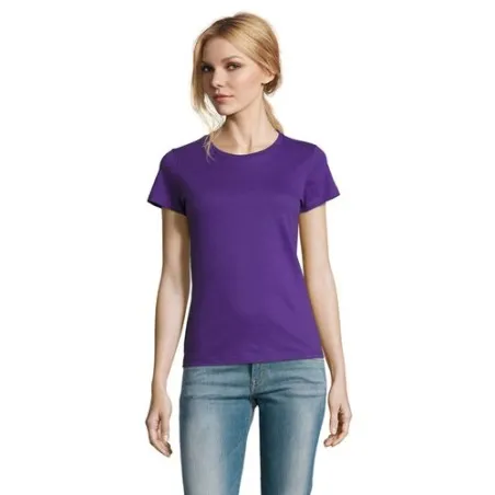 T-Shirt Femme Personnalisé 190g Confort et Style - Imperial Women Matières : coton Taille textile : XL Couleurs : rose bonbon go