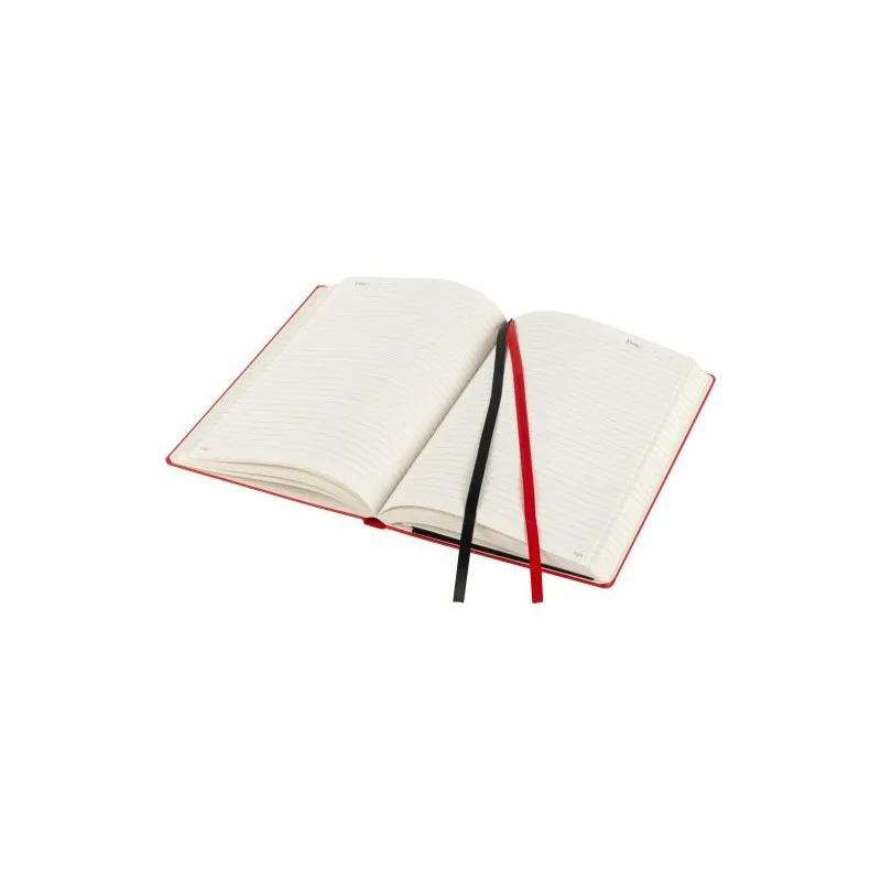 Carnet A5 Élégant de 128 pages lignées - Chanelle Matières : polyester Taille textile : M Couleurs : noir personnalisable avec v