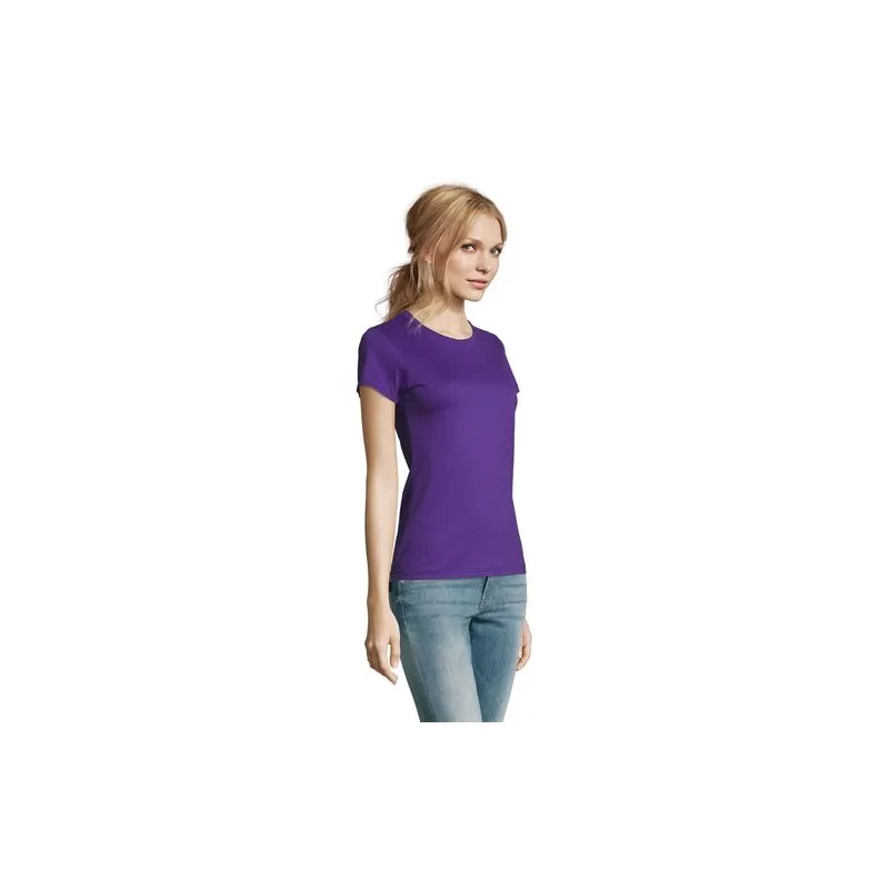 T-Shirt Femme Personnalisé 190g Confort et Style - Imperial Women Matières : coton Taille textile : XL Couleurs : rose bonbon pe