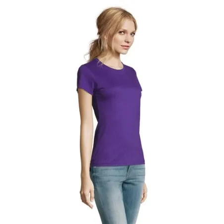 T-Shirt Femme Personnalisé 190g Confort et Style - Imperial Women Matières : coton Taille textile : XL Couleurs : rose bonbon pe