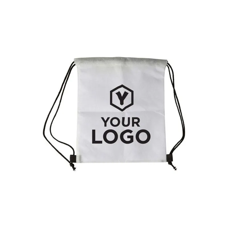 Sac à dos écologique en non-tissé 80 g/m² - Santino Matières : polyester Taille textile : S Couleurs : bleu goodies publicitaire