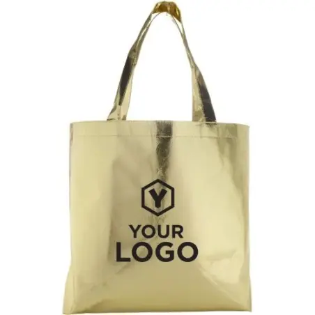 Sac Écologique en Non-Tissé Laminé Personnalisé - Johnathan Matières : polyester Taille textile : XXL Couleurs : noir cadeau ent